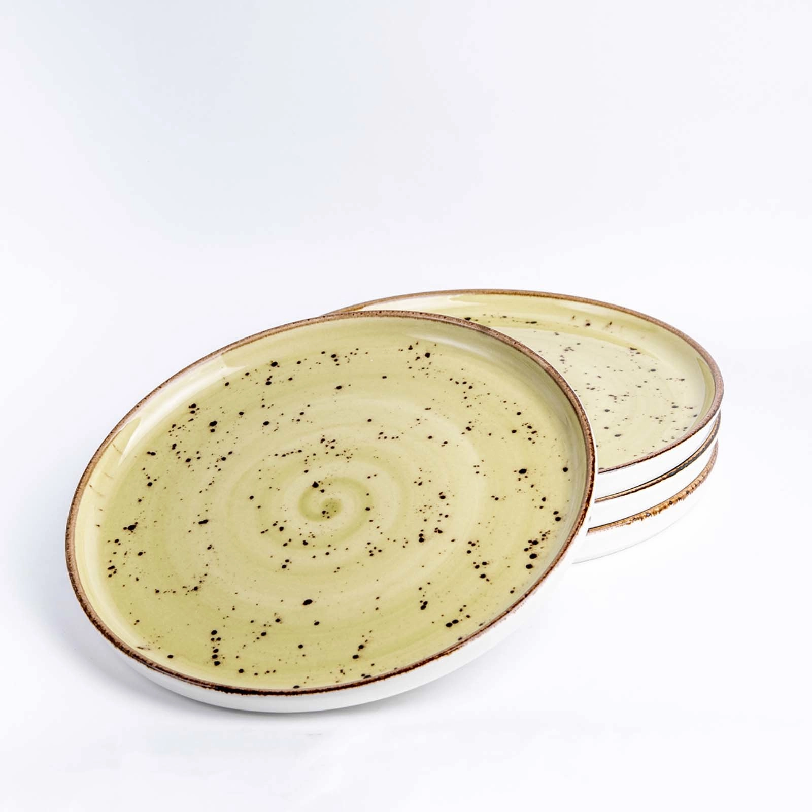 Talerz z wysokim rantem, Ø210 mm, zielony | FINE DINE, Olive