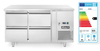 Stół chłodniczy z 4 szufladami i agregatem bocznym, 230V, 0,25 kW, 1360x700x858 mm | ARKTIC, 233764