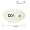 Miska, 1230 ml, Ø230 mm | FINE DINE, Crema