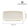Półmisek, 295×140 mm | CHURCHILL, Stonecast Barley White