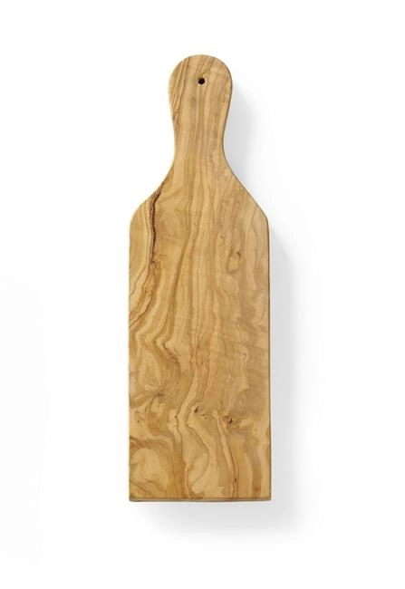 Deska do serwowania z drewna oliwnego z uchwytem, 350x120x18 mm | HENDI, 505243