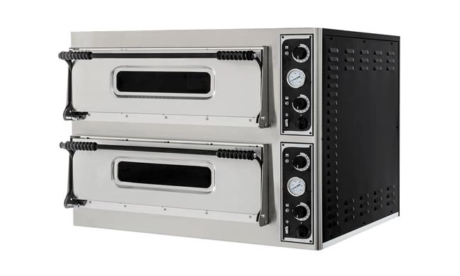 Piec do pizzy 2-komorowy, 400 V, 18 kW, 1365x968x745 mm | HENDI, Basic XL 66