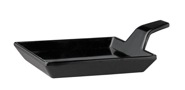 Półmisek kwadratowy z uchwytem 95x95x35 mm, czarny | APS, Flying Buffet