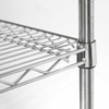 Regał magazynowy chromowany 4-półkowy 610x455x1800 mm | STALGAST, 680062