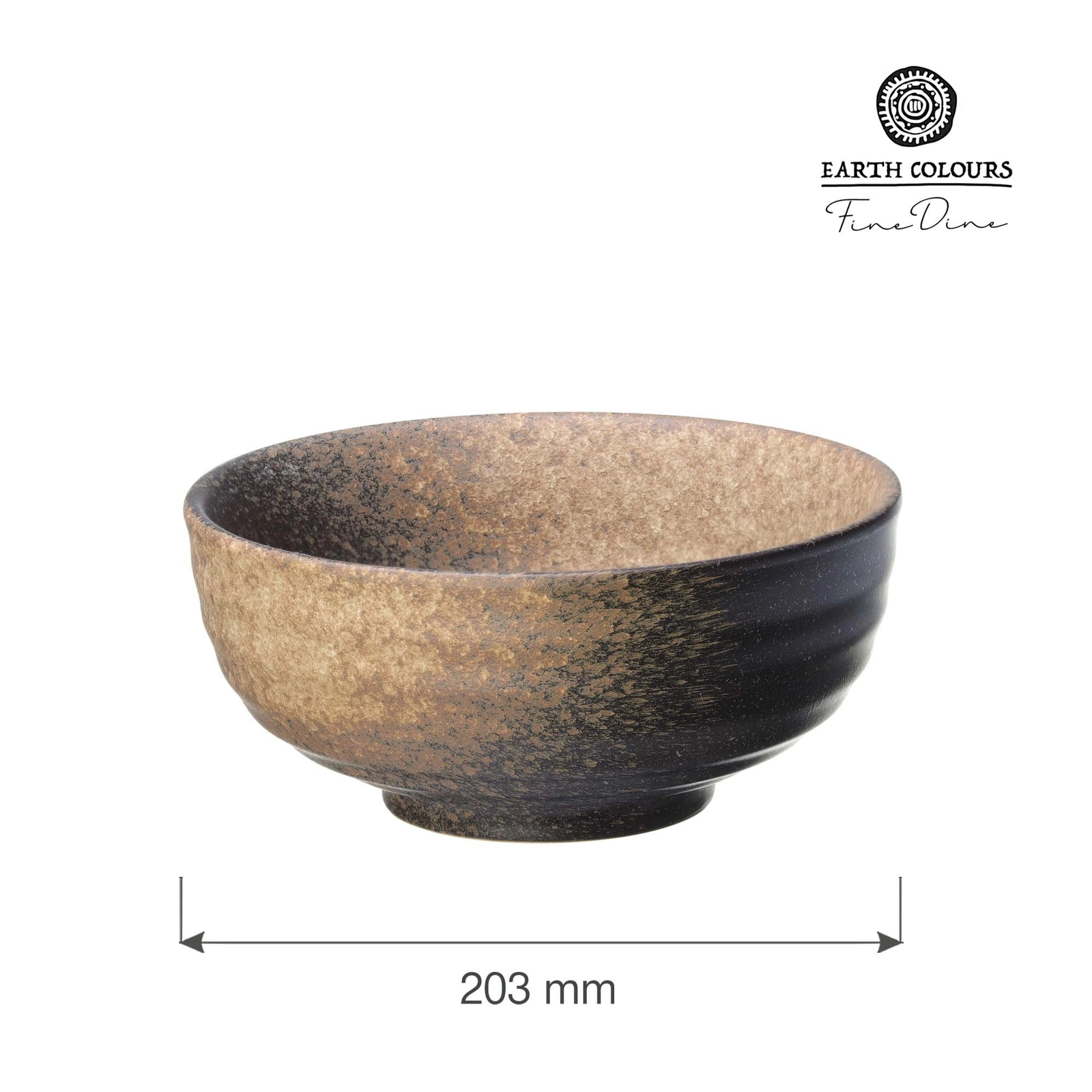 Miska azjatycka, Ø203 mm, brązowa | FINE DINE, Moon