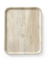 Taca do serwowania 330x430 mm z laminatem z melaminy, antypoślizgowa, wzór drewna | HENDI, 508862