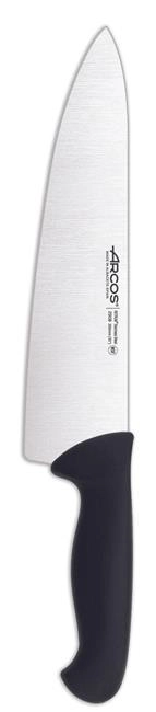 Nóż szefa kuchni 386 mm z szerokim ostrzem, czarny | ARCOS, 2900