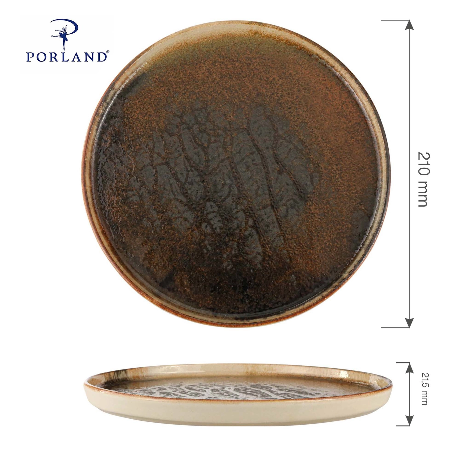 Talerz z wysokim rantem, Ø210 mm | PORLAND, Genesis