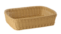 Koszyk prostokątny z polipropylenu 400x300x100 mm, beżowy | APS, Profi Line