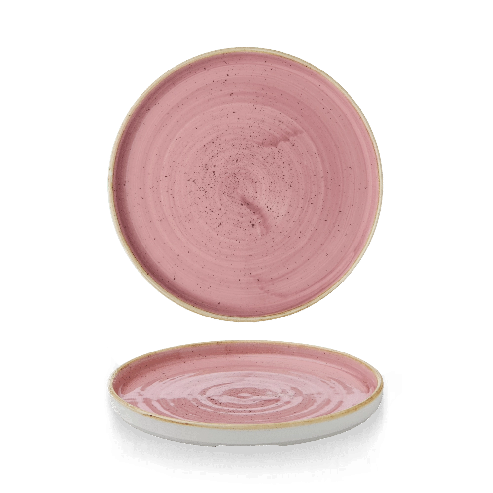 Talerz z wysokim rantem Petal Pink, Ø210 mm | CHURCHILL, Stonecast Petal Pink