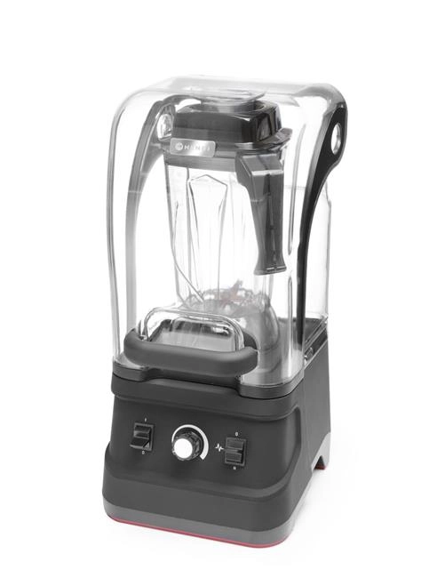 Blender barmański z obudową wyciszającą, czarny, 2,5 l, 220-240V, 1,68 kW, 250x300x540 mm | HENDI, 230688