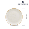 Talerz płytki, Ø324 mm | CHURCHILL, Stonecast Barley White