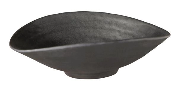 Miska owalna z melaminy 0,2 l, czarna, 175×155×55 mm | APS, Zen