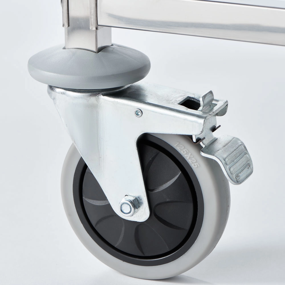 Wózek transportowy ze stali nierdzewnej, 14x GN 2/1, 590x670x1735 mm | STALGAST, 662211