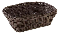 Koszyk prostokątny z polipropylenu 190x130x60 mm, brązowy | APS, Profi Line