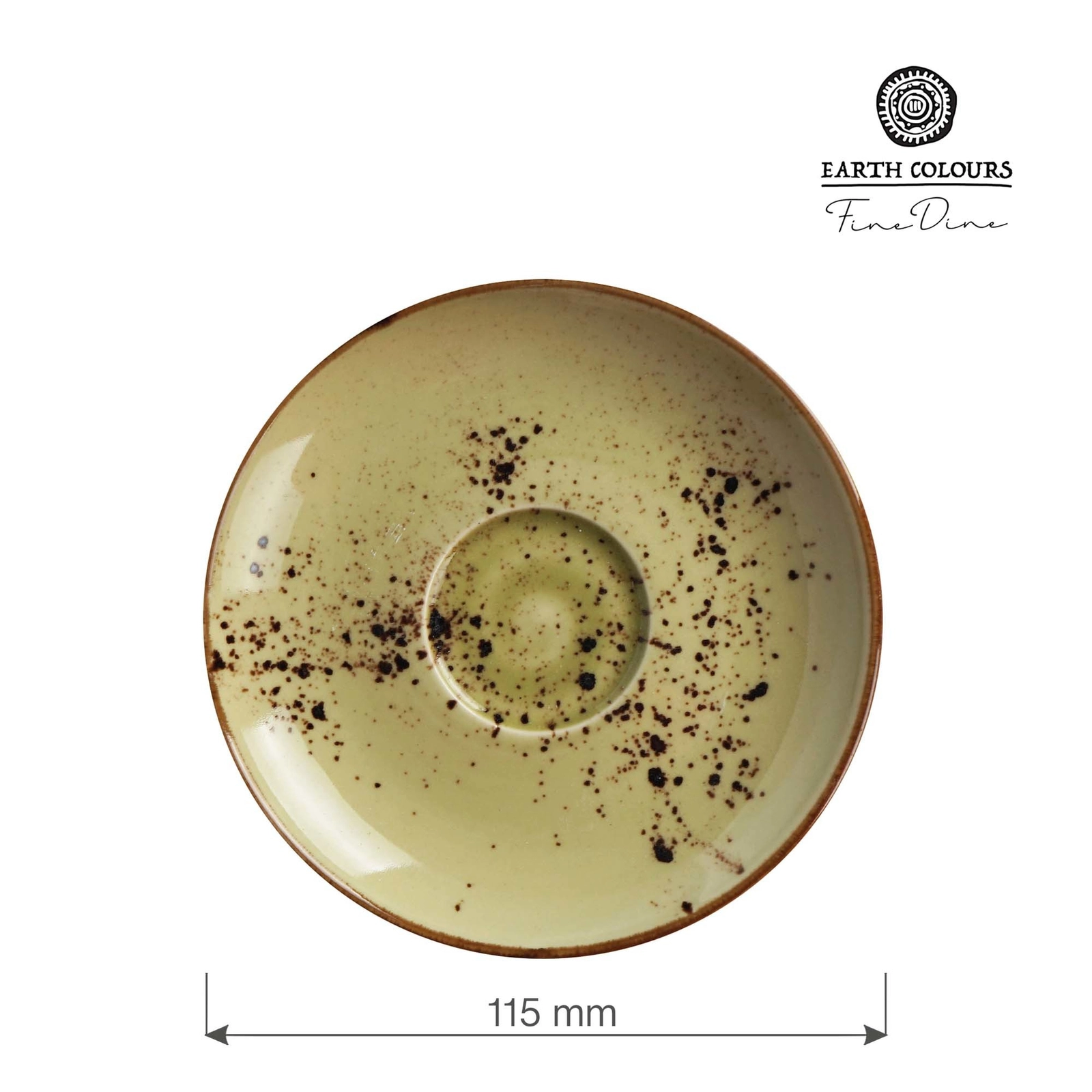 Spodek do espresso, Ø115 mm, zielony | FINE DINE, Olive
