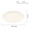 Talerz bez rantu, Ø170 mm | FINE DINE, Crema