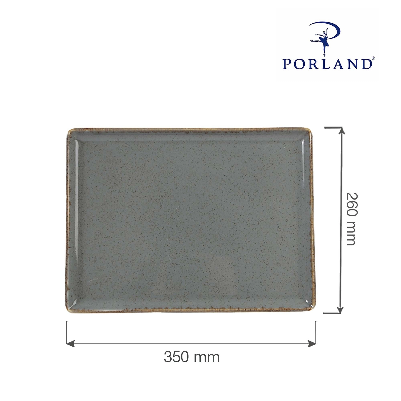 Taca prostokątna, 350×260 mm | PORLAND, Seasons Stone