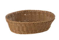 Koszyk owalny z polipropylenu 250x190x65 mm, beżowy | APS, Profi Line