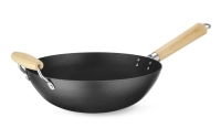 Patelnia Wok z drewnianym uchwytem, ⌀324 mm | HENDI, 627907