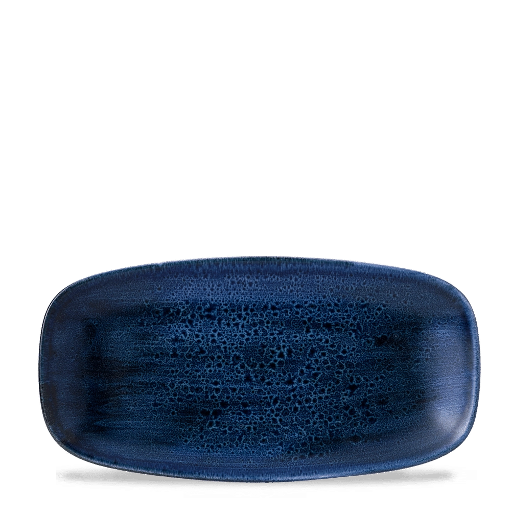 Talerz prostokątny, 298x153 mm | CHURCHILL, Stonecast Plume Ultramarine