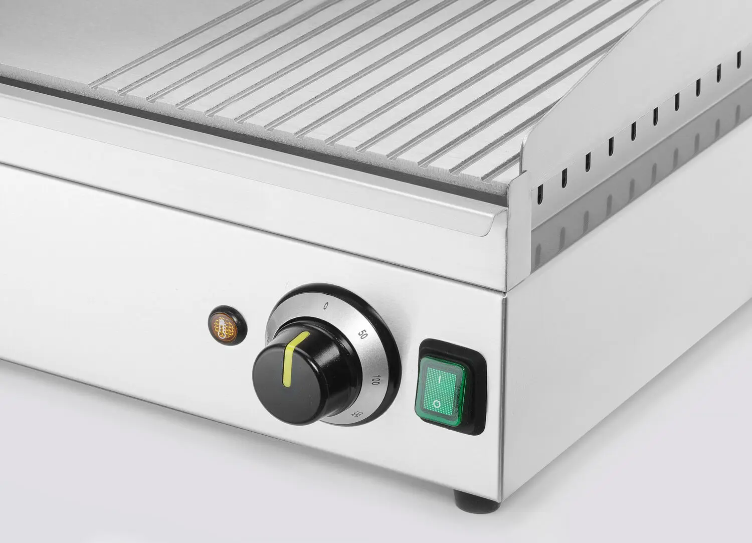 Płyta grillowa 1/3 żebrowana, 2/3 gładka, 220-240 V, 3,5 kW | HENDI, Kitchen Line,