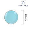 Talerz płytki, Ø200 mm, niebieski | PORLAND, Seasons Laguna