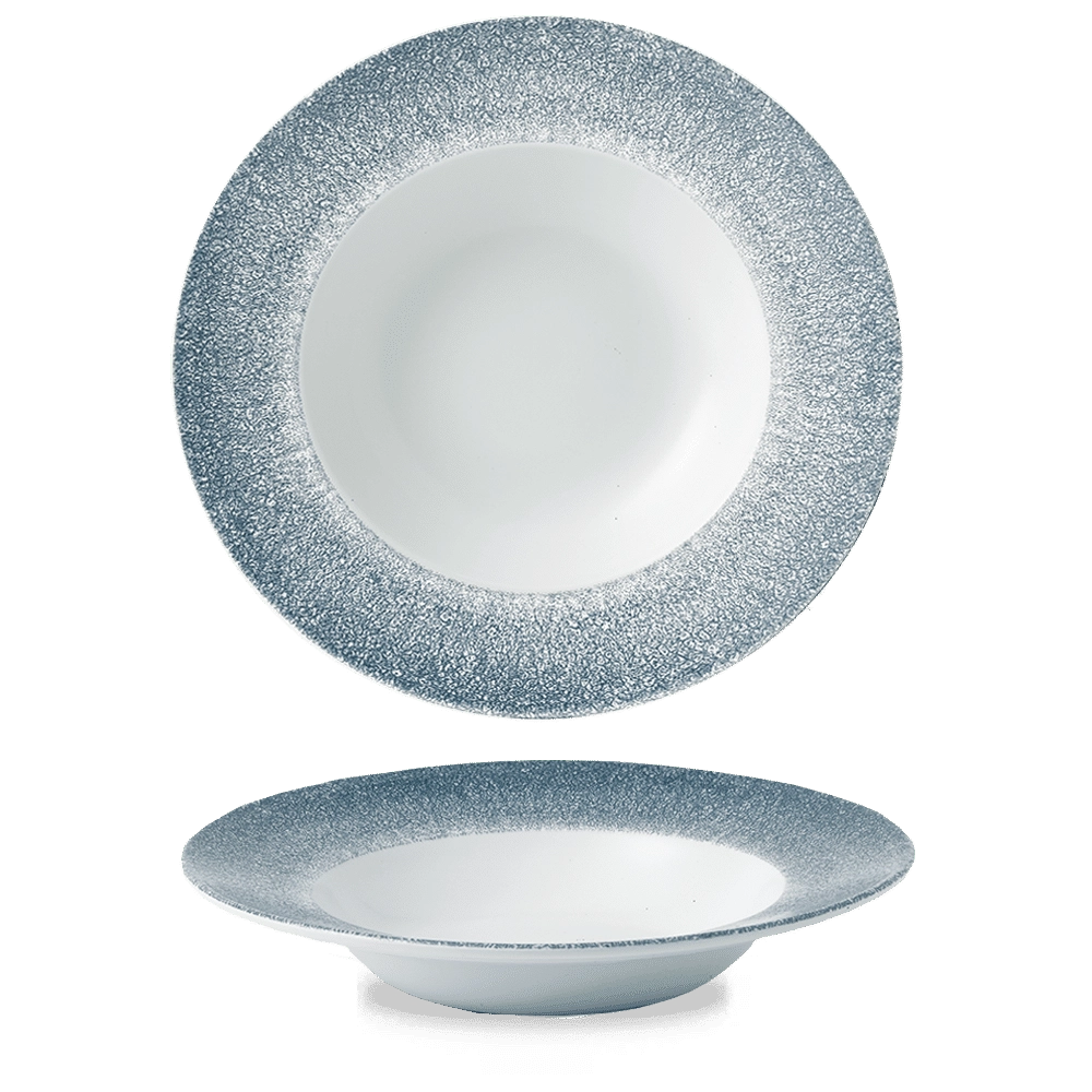 Talerz do pasty, Ø280 mm | CHURCHILL, Raku Topaz Blue