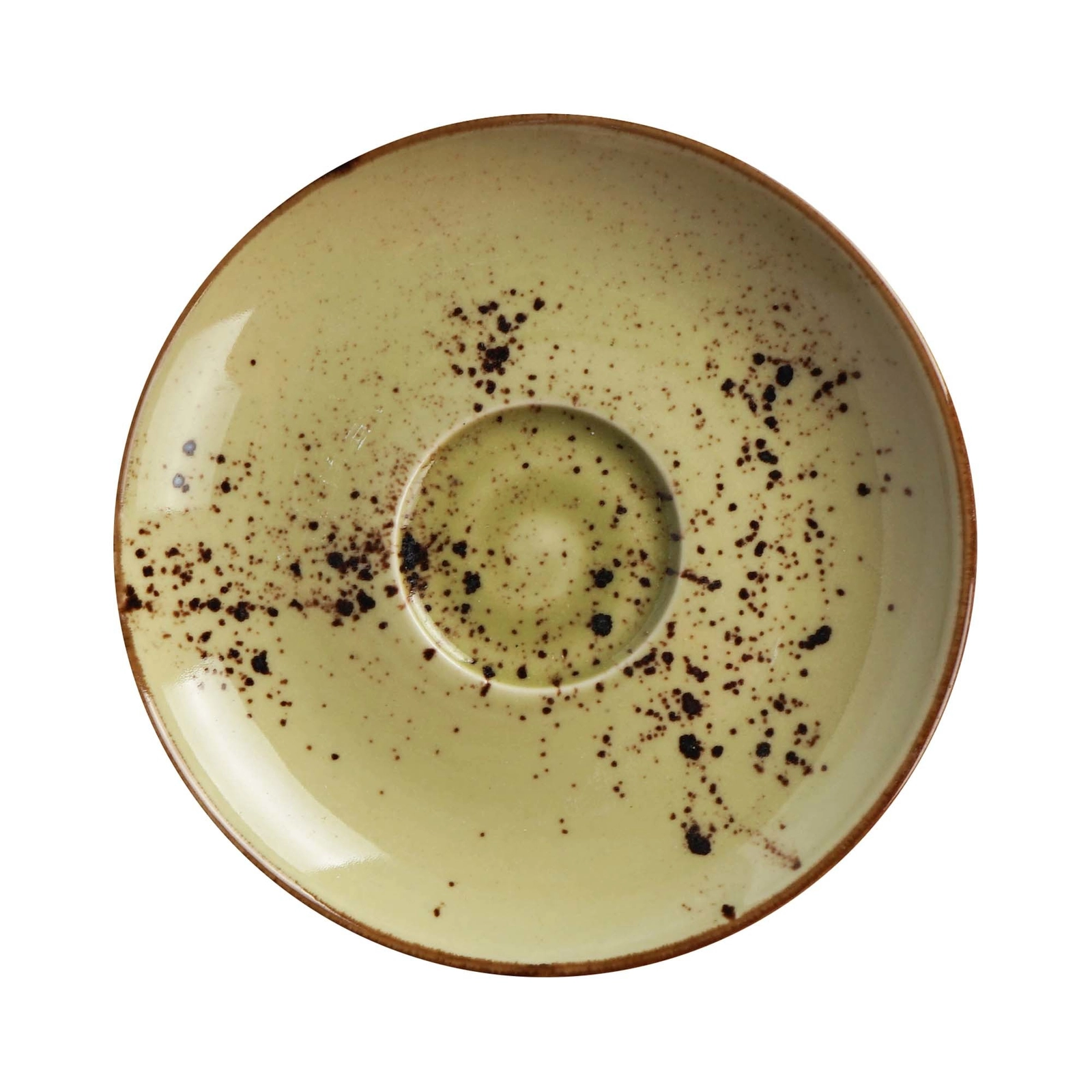 Spodek do cappuccino, Ø160 mm, zielony | FINE DINE, Olive