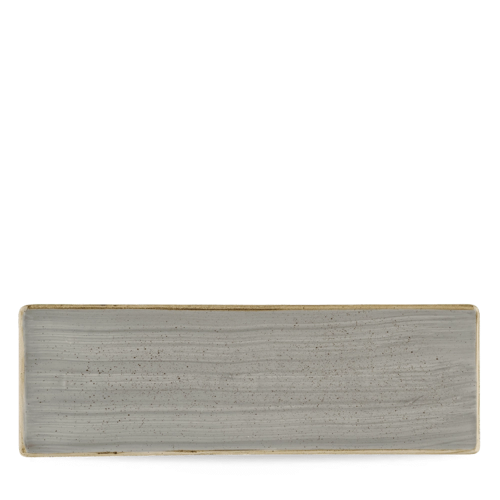Taca porcelanowa, 320×110 mm, szara | CHURCHILL, Stonecast Peppercorn Grey