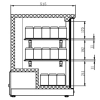 Barowa witryna chłodnicza do butelek, 2-drzwiowa, drzwi uchylne, 210 l, 920x515x855 mm | TECHNICA, Cold Line