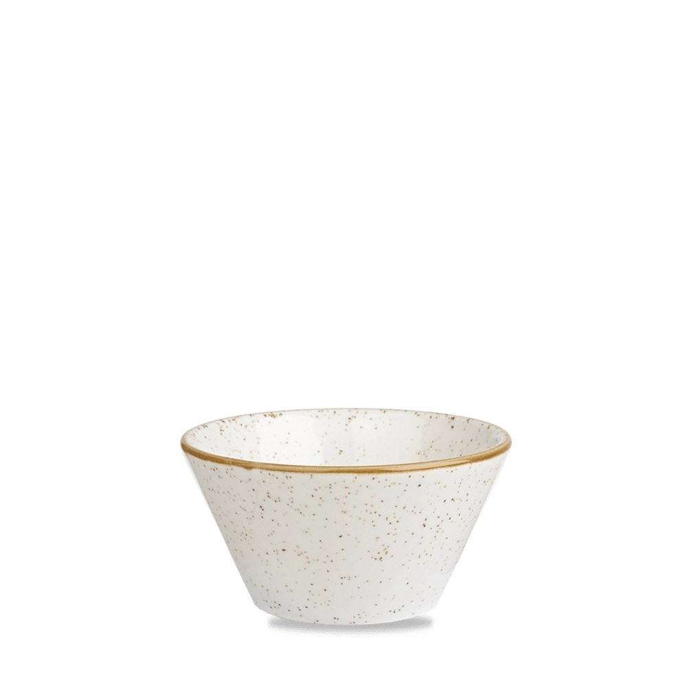 Miska konikalna, 340 ml | CHURCHILL, Stonecast Barley White