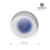 Talerz z wysokim rantem, Ø210 mm, niebieski | FINE DINE, Serenity