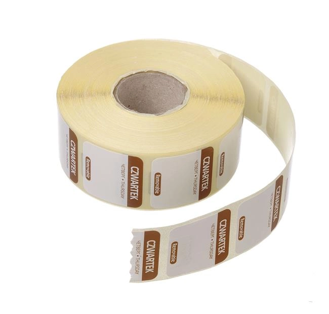 Etykiety Food Safety – wielorazowe, Czwartek, 1000 szt., 25x25 mm | HENDI, 850107