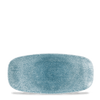 Talerz podłużny, 269x127 mm | CHURCHILL, Raku Topaz Blue