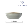 Miska trójkątna, 220 mm, ciemnoszara | PORLAND, Seasons Stone