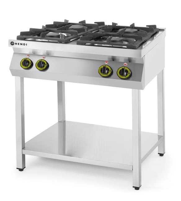 Kuchnia gazowa 4-palnikowa, 19 kW, 800×700×900 mm | HENDI, Kitchen Line 227589