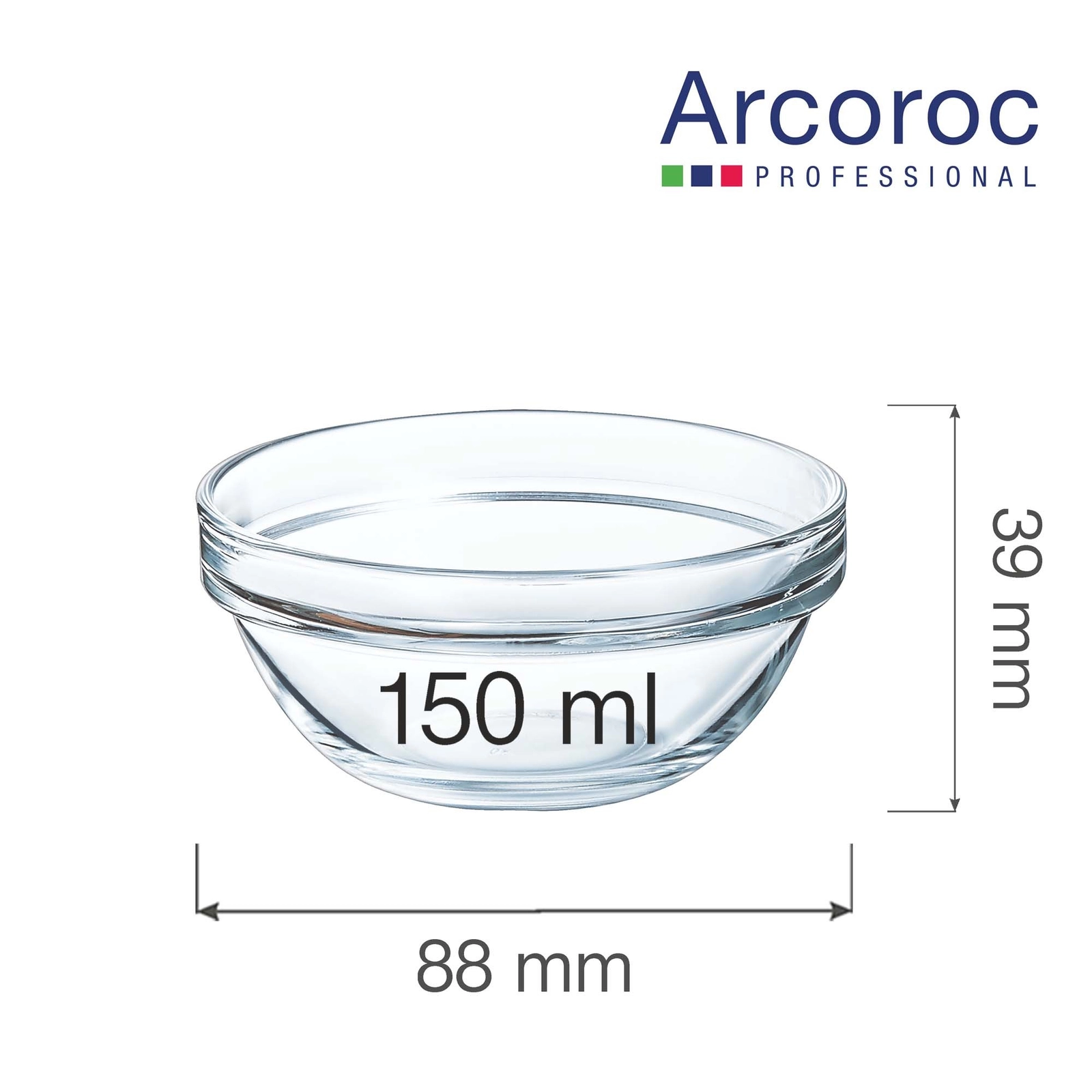 Salaterka, 150 ml | ARCOROC, Empilable