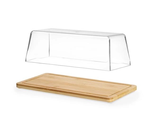 Taca bambusowa z pokrywką 320x160x110 mm | HENDI, 523841