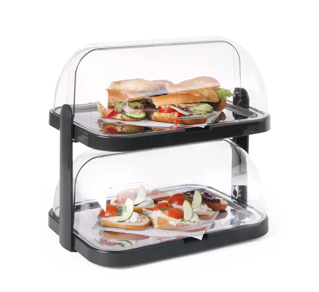 Witrynka chłodząca roll-top podwójna, 440x320x440 mm | HENDI, 871812