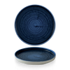 Talerz z wysokim rantem Plume Ultramarine, Ø260 mm | CHURCHILL, Stonecast Plume Ultramarine