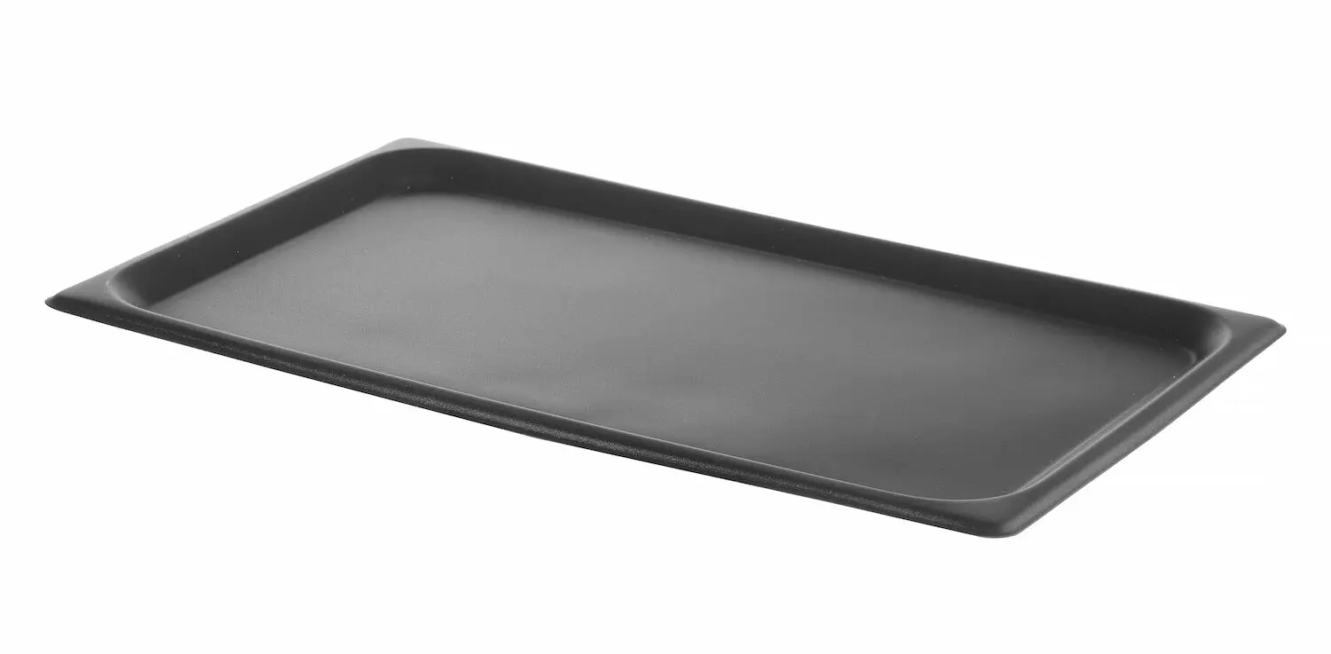 Blacha GN 1/1, z powłoką nieprzywierającą, 530x325x17 mm, czarna | HENDI, CONVECTOMAT