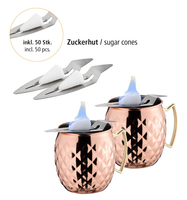Zestaw do ponczu ognistego ze stali nierdzewnej | APS, Moscow Mule