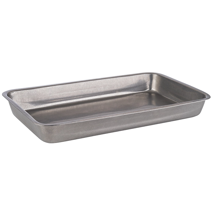 Taca prostokątna 255x160x30 mm, ze stali nierdzewnej | APS, Vintage