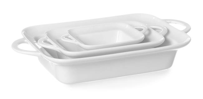 Półmisek prostokątny z porcelany, 110 ml, 160x101x45 mm | HENDI, 784105