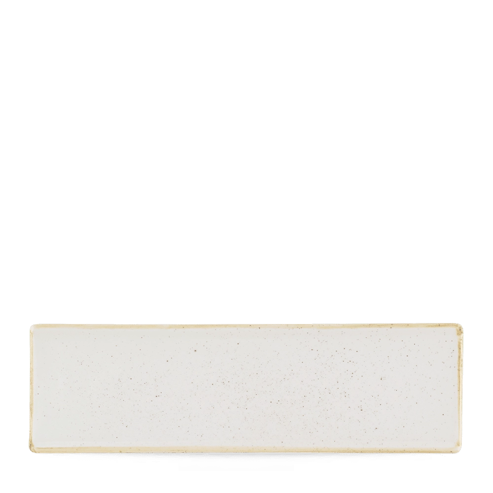 Taca porcelanowa, 300×90 mm, kremowa | CHURCHILL, Stonecast Barley White