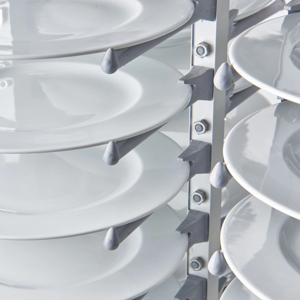 Wózek transportowy do talerzy, 80 szt., Ø 160–320 mm, 720x720x1820 mm | STALGAST, 664001