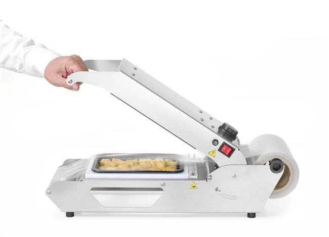 Zgrzewarka do tacek, 230 V, 0,7 kW, 582x285x185 mm | HENDI, Compact