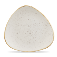 Talerz trójkątny, Ø265 mm | CHURCHILL, Stonecast Barley White