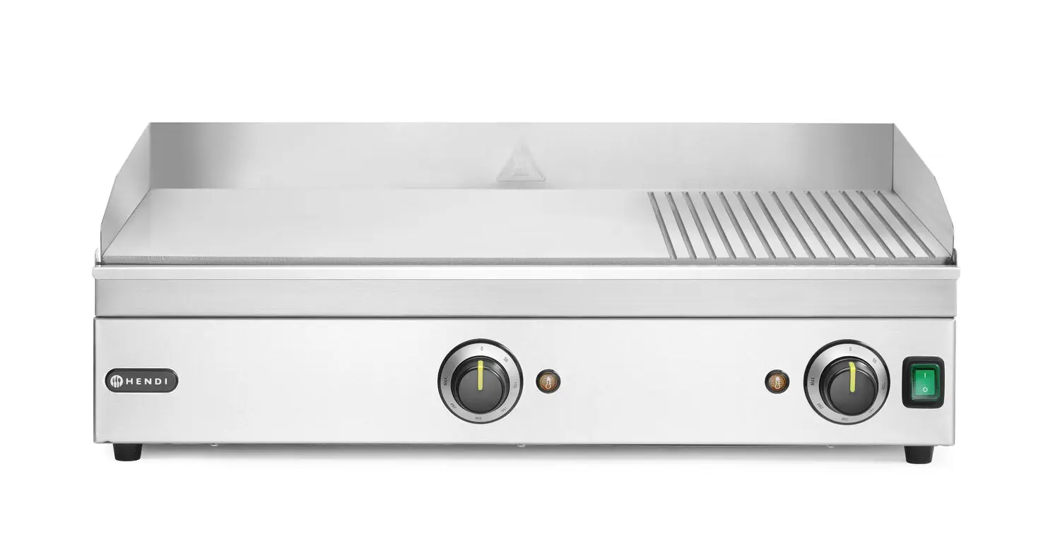 Płyta grillowa 1/3 żebrowana, 2/3 gładka, 220-240 V, 3,5 kW | HENDI, Kitchen Line,